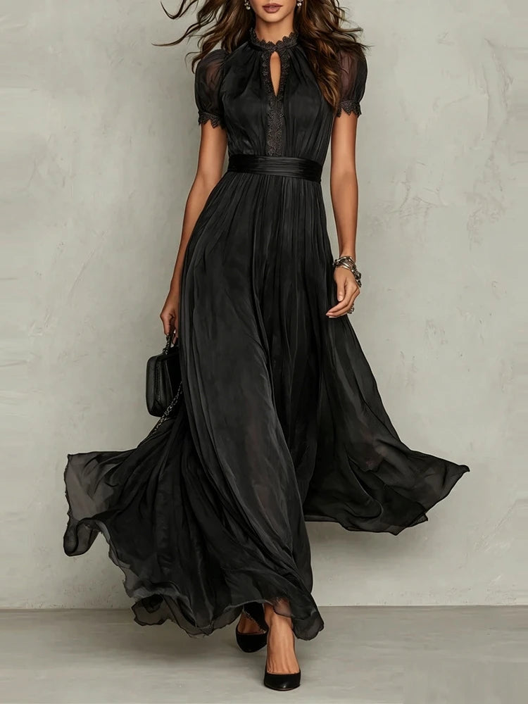 Abito Lungo Pizzo Vintage