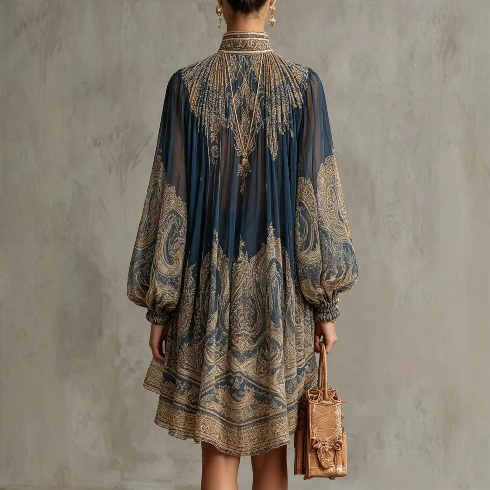 Abito Chiffon Stampato