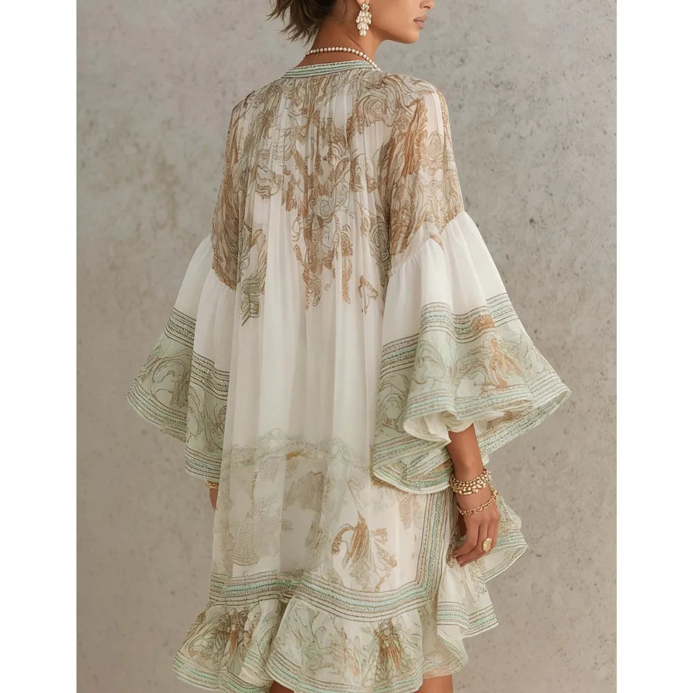 Abito Chiffon Stampato