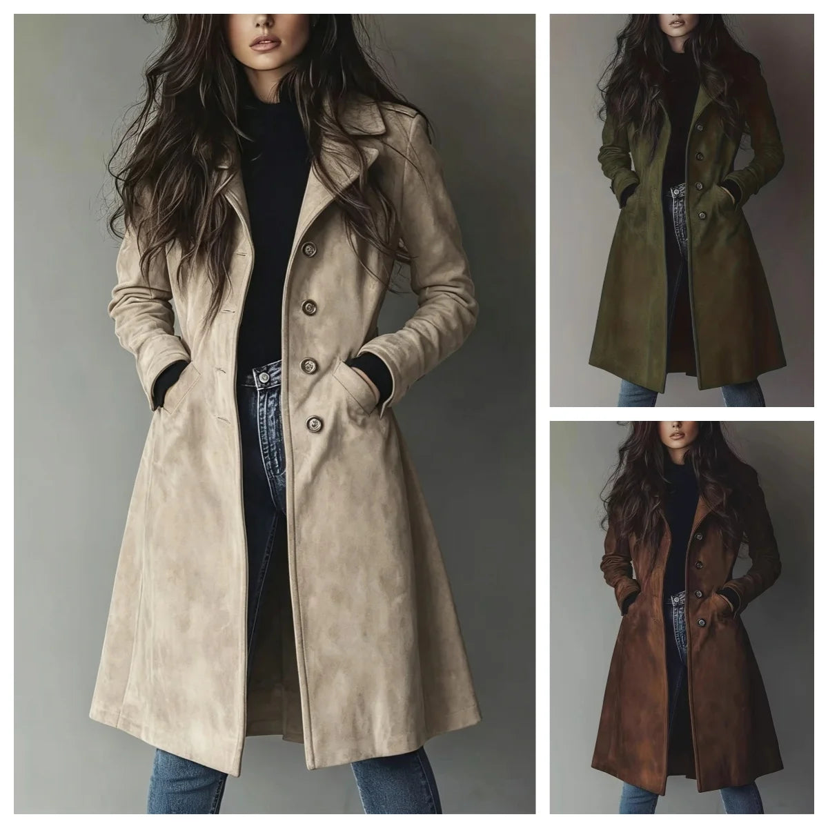 Trench Scamosciato