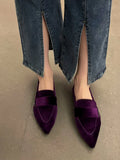 Women Flats Ballet Dance Pointed Toe Sandals Shoes 2024 Spring New Designer Loafers Shoes Suede Casual Sport Walking