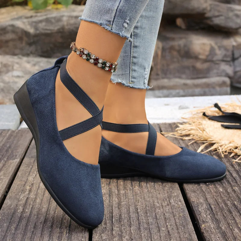 New Arrival 2026 Women's Loafers Roman Retro Style High Quality Large Size Casual Solid Color Dancing Shoes Comfortable