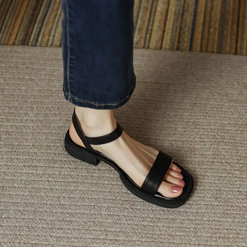 Sandali Basic Pelle