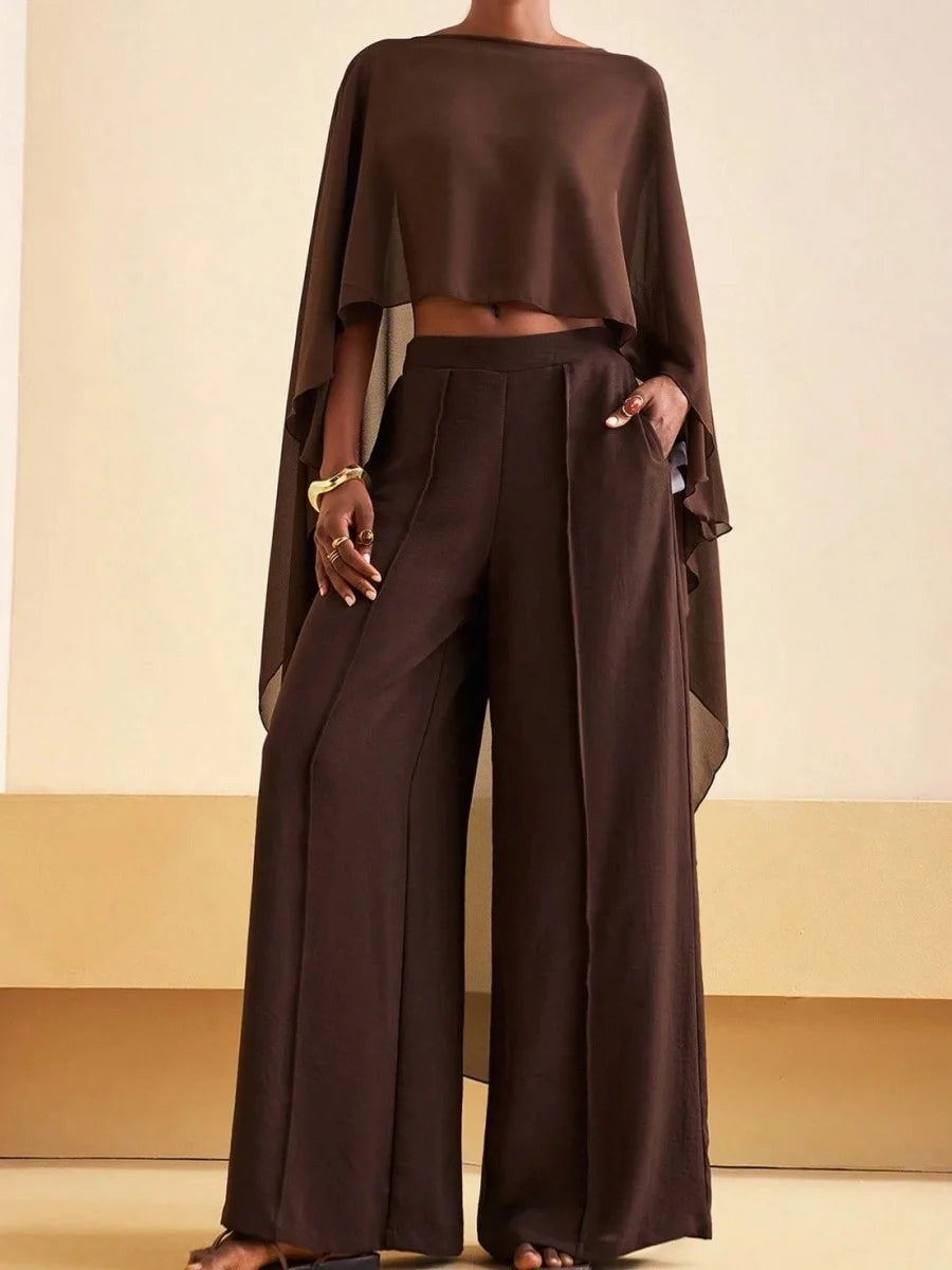 Poncho Chiffon Trasparente