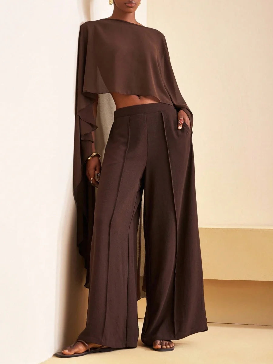 Poncho Chiffon Trasparente