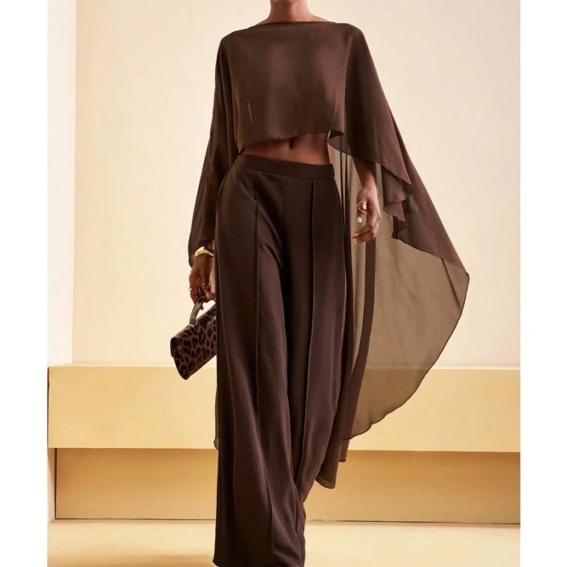 Poncho Chiffon Trasparente