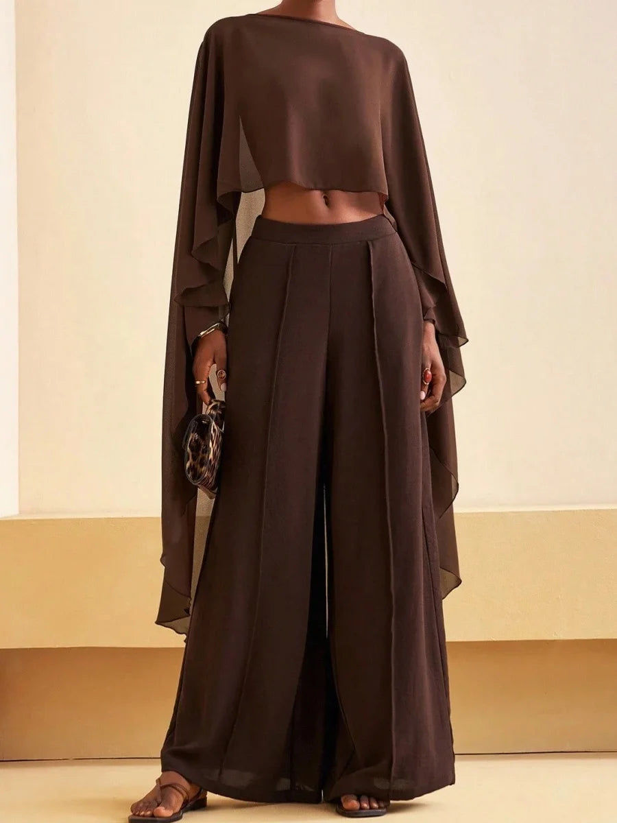 Poncho Chiffon Trasparente