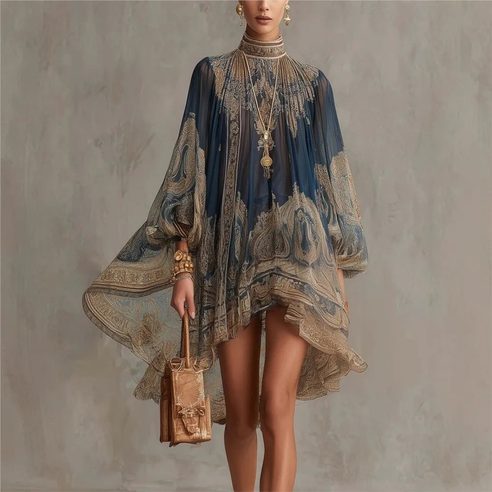 Abito Chiffon Stampato