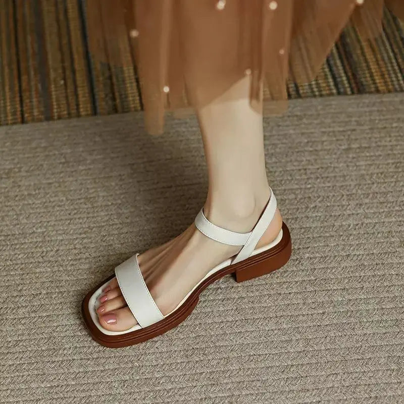 Sandali Basic Pelle