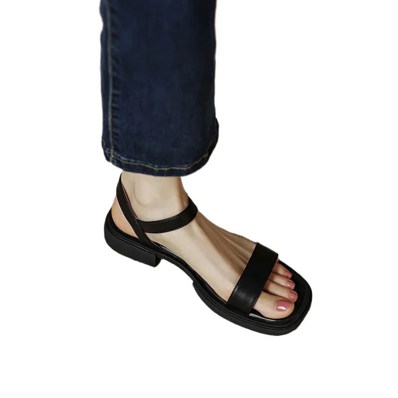 Sandali Basic Pelle