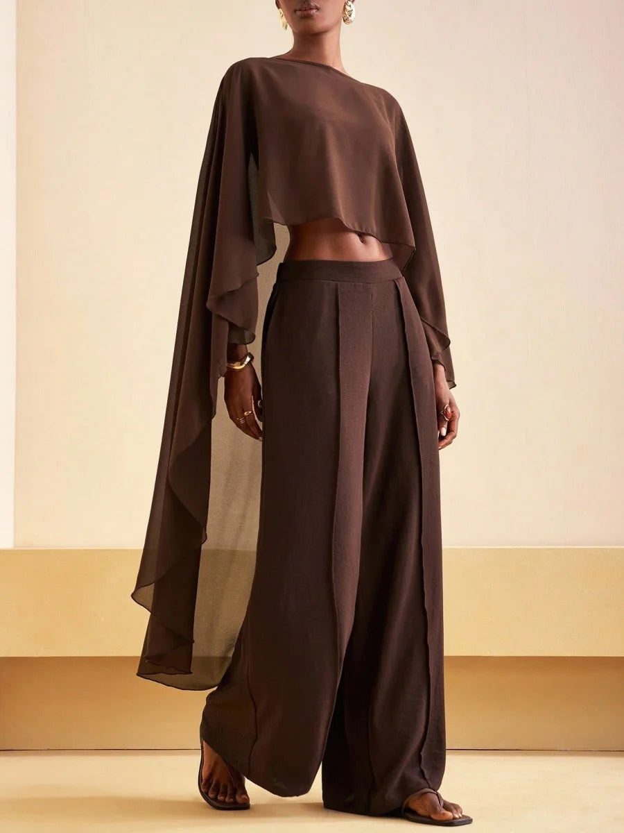 Poncho Chiffon Trasparente