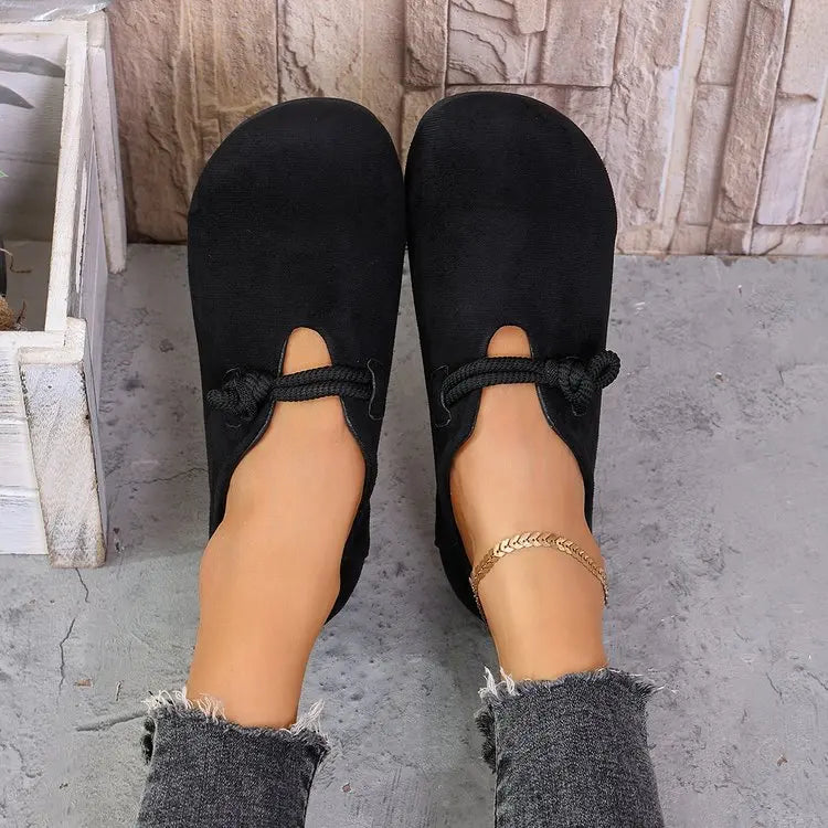 Retro Flat Shoes New Design Shallow Loafers Women's Casual and Comfortable Solid Color Women's Shoes Zapatos De Muje