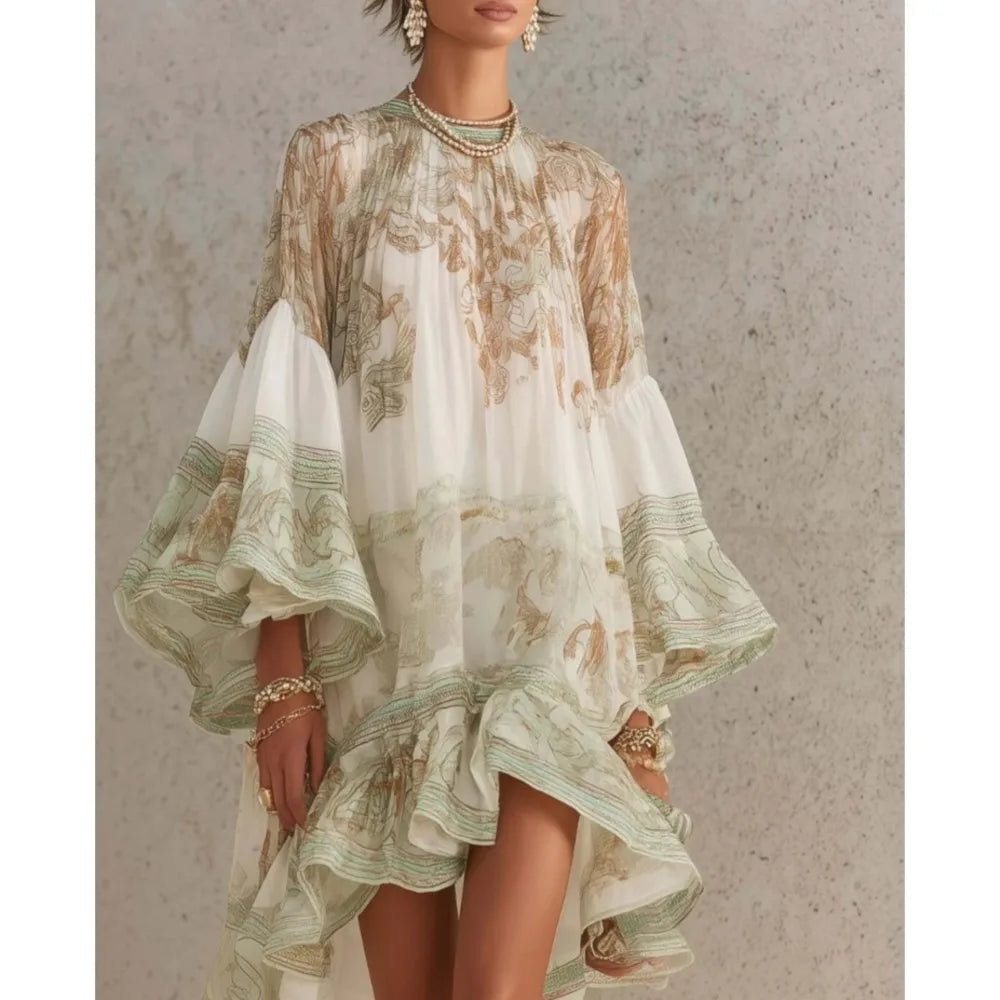 Abito Chiffon Stampato